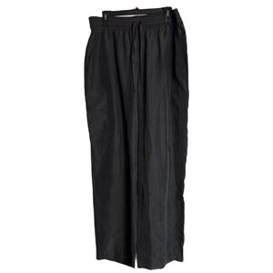 Eileen Fisher Womens Medium Black Washed Silk Cargo Pants NWT